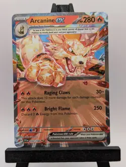 Pokemon NM Holo Arcanine ex - 032/198 Double Rare SV01: Scarlet & Violet Base Se - Image 1