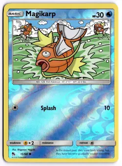 Pokemon TCG Magikarp 15/68 Hidden Fates Common Reverse Holo - Image 1