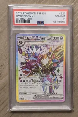Hydreigon EX 223/191 SV08: Surging Sparks Holo PSA 10 Gem Mint Pokemon - Image 1