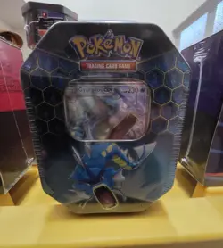 Pokemon Hidden Fates Gyarados GX Tin NEW Factory Sealed Rare Set - Image 1