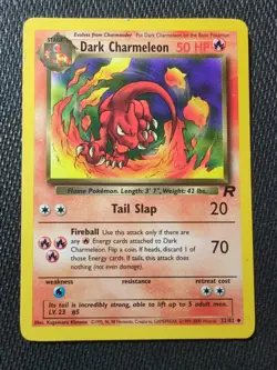 Pokemon TCG Dark Charmeleon Team Rocket 32 Regular Unlimited Uncommon - Image 1