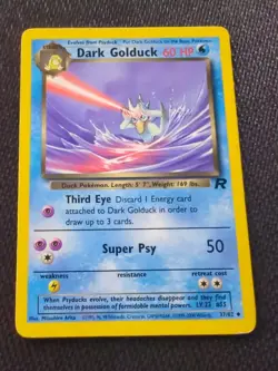 Pokemon TCG Dark Golduck Team Rocket 37 Regular Unlimited Uncommon NM - Image 1