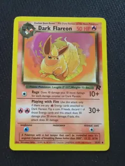 Pokemon TCG Dark Flareon Team Rocket 35 Regular Unlimited Uncommon NM - Image 1