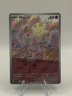Milcery 152/142 Pokemon TCG Stellar Crown Illustration Rare Holo Card - Image 1