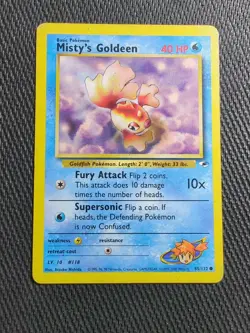 Pokemon TCG Misty's Goldeen Gym Heroes 85/132 Regular Unlimited Common - Image 1