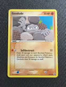 Pokemon TCG Geodude EX Legend Maker 53 Regular Common NM - Image 1