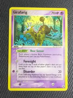 Pokemon TCG Girafarig EX Legend Maker 16 Regular Rare NM - Image 1