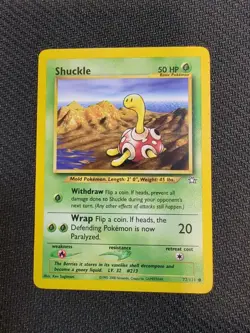 Pokemon TCG Shuckle Neo Genesis 72 Regular Unlimited Common - Ken Sugimori - Image 1