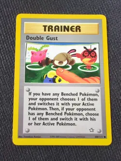Pokemon TCG Double Gust Neo Genesis 100 Unlimited - Tomokazu Komiya NM Sentret - Image 1