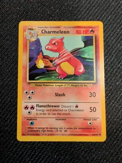 Pokemon TCG Charmeleon Base Set 24/102 Regular Unlimited Uncommon NM - Image 1