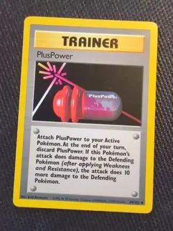 Pokemon TCG PlusPower Base Set 84/102 Regular Unlimited Uncommon NM - Image 1
