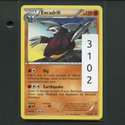 Pokemon TCG Excadrill 57/98 BW Emerging Powers Regular Rare Card EN-LP 2011 - Image 3