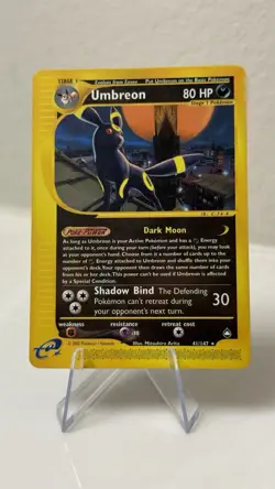 Pokemon TCG 2002 Umbreon Aquapolis 41/147 Non Holo Rare Card - Image 1