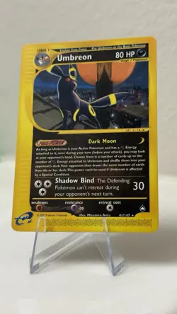 Pokemon TCG 2002 Umbreon Aquapolis 41/147 Non Holo Rare Card - Image 2
