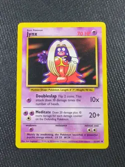 Pokemon TCG Jynx Base Set 31/102 Regular Unlimited Uncommon NM - Image 1
