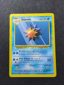 Pokemon TCG Starmie Base Set 64/102 Regular Unlimited Common NM - Image 1