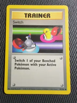 Pokemon TCG Switch Base Set 95/102 Unlimited Common Magnemite Kakuna - Image 1