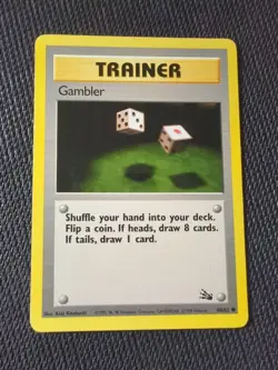 Pokemon TCG Gambler Fossil 60 Regular Unlimited Common - Image 1