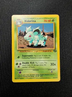 Pokemon TCG Nidorina Jungle 40/64 Regular Unlimited Uncommon - Image 1