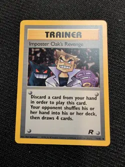 Pokemon TCG Imposter Oak's Revenge Team Rocket 76 Unlimited Uncommon Gengar - Image 1