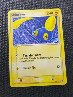 Pokemon TCG Chinchou EX Unseen Forces 52/115 Regular Common - Image 1
