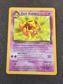 Pokemon TCG Dark Kadabra Team Rocket 39 Regular Unlimited Uncommon NM - Image 1