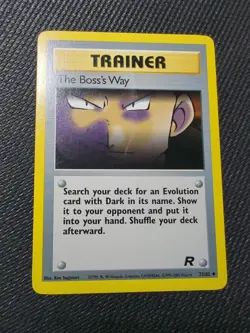 Pokemon TCG The Boss's Way Team Rocket 73 Regular Unlimited Uncommon - Image 1