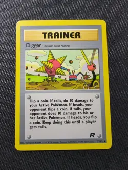 Pokemon TCG Digger Team Rocket 75 Regular Unlimited Uncommon NM - Image 1