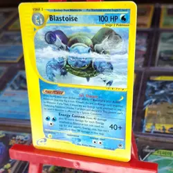 Pokemon Blastoise 37/165 Expedition Base Set Rare Regular 100 HP Energy Cannon - Image 3