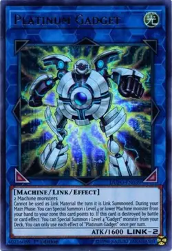 Yugioh! LP Platinum Gadget - DUPO-EN039 - Ultra Rare - 1st Edition Lightly Playe - Image 1