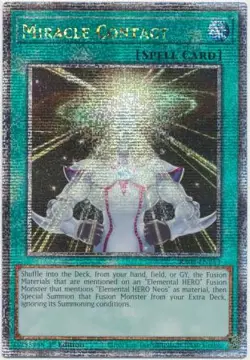 Yugioh! LP Miracle Contact - RA03-EN253 - Quarter Century Secret Rare - 1st Edit - Image 1