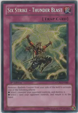 Yugioh! LP Six Strike - Thunder Blast - STOR-EN089 - Secret Rare - 1st Edition L - Image 1