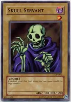 Yugioh! LP Skull Servant - LOB-004 - Common - 1st Edition Lightly Played, Englis - Image 1