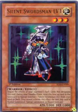 Yugioh! LP Silent Swordsman LV3 - RDS-EN009 - Ultra Rare - 1st Edition Lightly P - Image 1