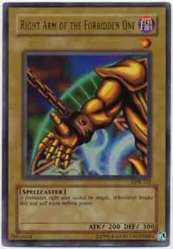 Yugioh! LP Right Arm of the Forbidden One - LOB-122 - Ultra Rare - Unlimited Edi - Image 1