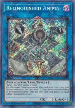 Yugioh! LP Relinquished Anima - BROL-EN087 - Secret Rare - 1st Edition Lightly P - Image 1