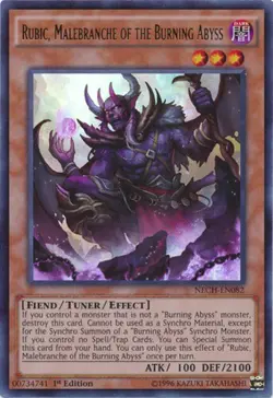 Yugioh! LP Rubic, Malebranche of the Burning Abyss - NECH-EN082 - Ultra Rare - 1 - Image 1