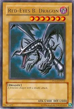 Yugioh! LP Red-Eyes B. Dragon - DLG1-EN012 - Rare - Unlimited Edition Lightly Pl - Image 1