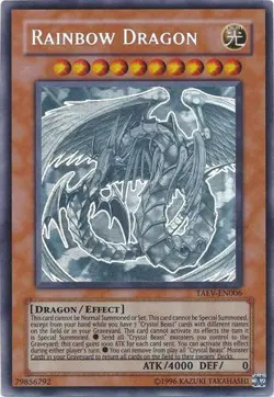Yugioh! LP Rainbow Dragon - TAEV-EN006 - Ghost Rare - Unlimited Edition Lightly - Image 1