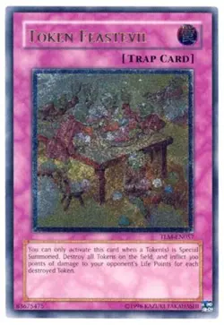 Yugioh! LP Token Feastevil - TLM-EN057 - Ultimate Rare - 1st Edition Lightly Pla - Image 1