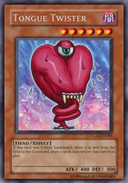 Yugioh! LP Tongue Twister - GLAS-EN085 - Secret Rare - 1st Edition Lightly Playe - Image 1