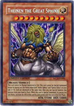 Yugioh! LP Theinen the Great Sphinx - MC2-EN006 - Secret Rare - Limited Edition - Image 1