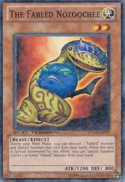 Yugioh! LP The Fabled Nozoochee - DT04-EN020 - Common - Duel Terminal Lightly Pl - Image 1