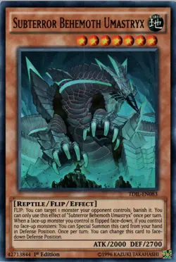 Yugioh! LP Subterror Behemoth Umastryx - TDIL-EN083 - Ultra Rare - 1st Edition L - Image 1