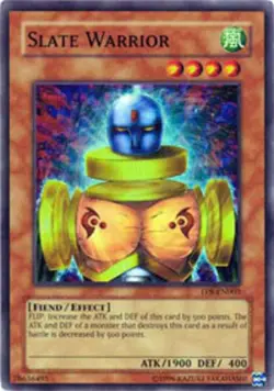 Yugioh! LP Slate Warrior - TP8-EN003 - Super Rare - Unlimited Edition Lightly Pl - Image 1