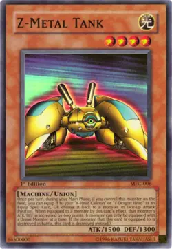 Yugioh! LP Z-Metal Tank - MFC-006 - Super Rare - 1st Edition Lightly Played, Eng - Image 1