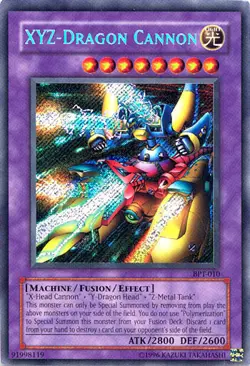 Yugioh! LP XYZ-Dragon Cannon - BPT-010 - Secret Rare - Limited Edition Lightly P - Image 1