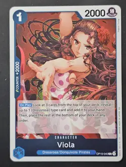 **One Piece Viola OP15-040 Adventure on Kami's Island Foil 2026** - Image 1