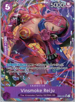 Vinsmoke Reiju (Alternate Art) SR Extra Booster: One Piece Heroines Edition EB03 - Image 1