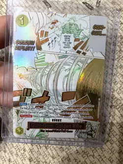 One piece OP-15 Gum-Gum Golden Rifle Alternate Art - Adventure On Kami’s Island - Image 1